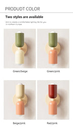 Nordic LED Wall Lamps Modern Minimalist Cream Double Head Lights Home decore