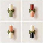 Nordic LED Wall Lamps Modern Minimalist Cream Double Head Lights Home decore